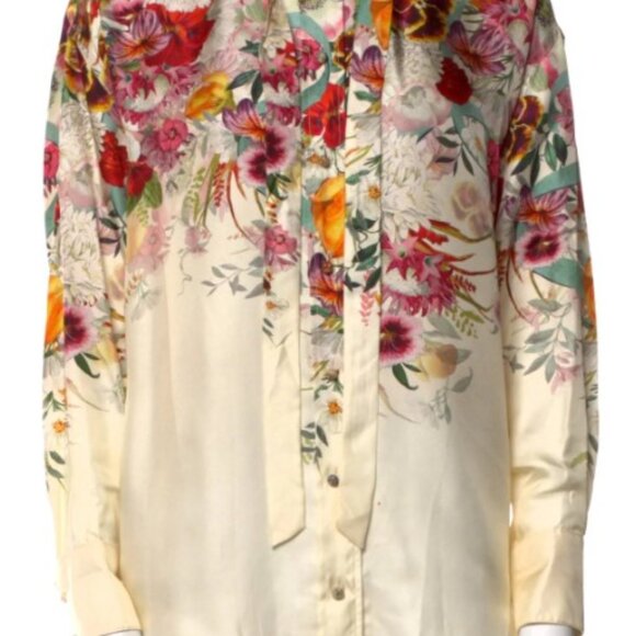 Zimmermann Silk Floral "Wonderland" Button-Up Top - Picture 2 of 4